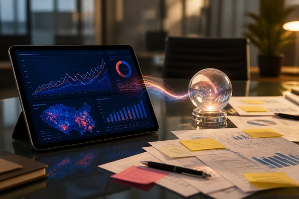 Dashboard de analítica avanzada con datos predictivos